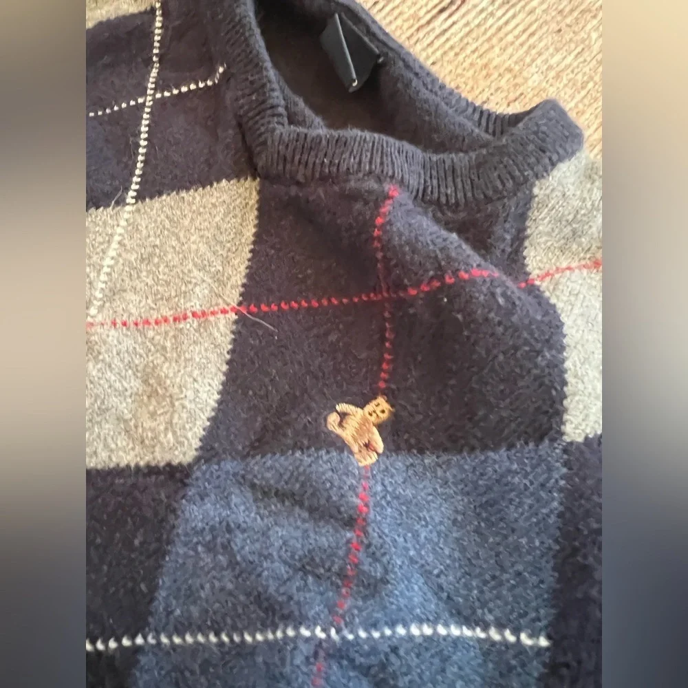 GAP Kids Argyle Sweater - Navy, Gray, Red